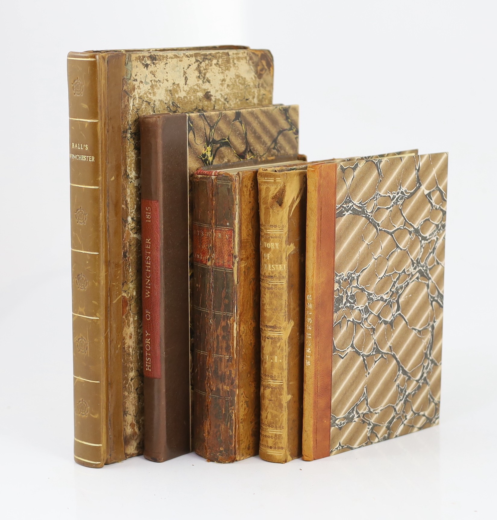 HANTS: Ball, Charles - An Historical Account of Winchester, with Descriptive Walks. pictorial engraved title, frontis. and 10 text engravings (some with miniature plans beneath)